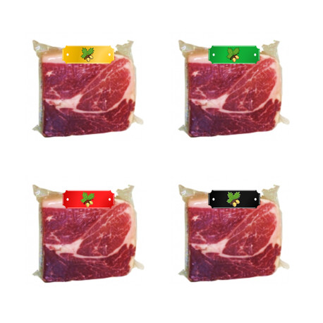 Pack 1Kg x 4 der Black Label+Red Label+Green Label+White Schinken